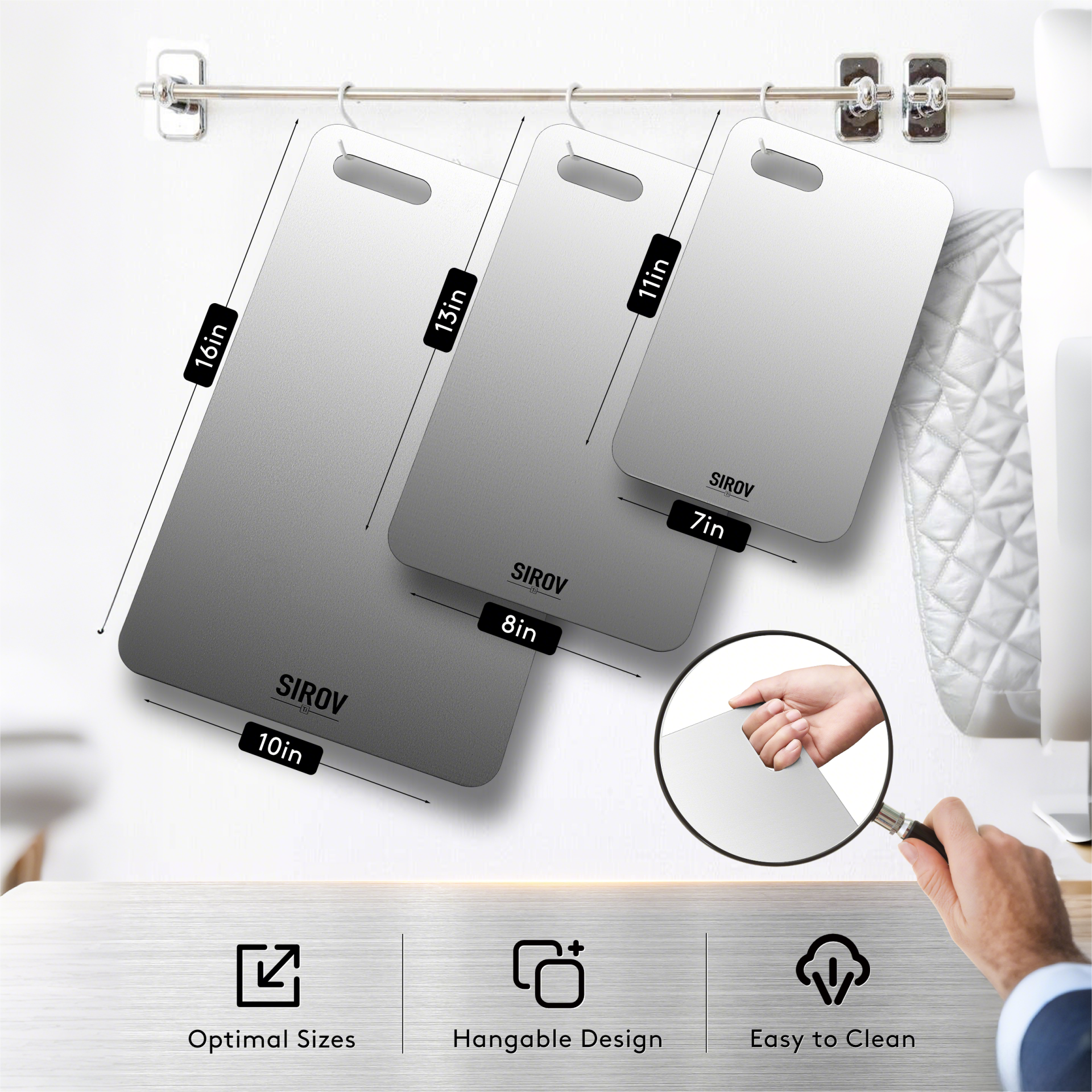 Sirov 100% Titanium Cutting Board