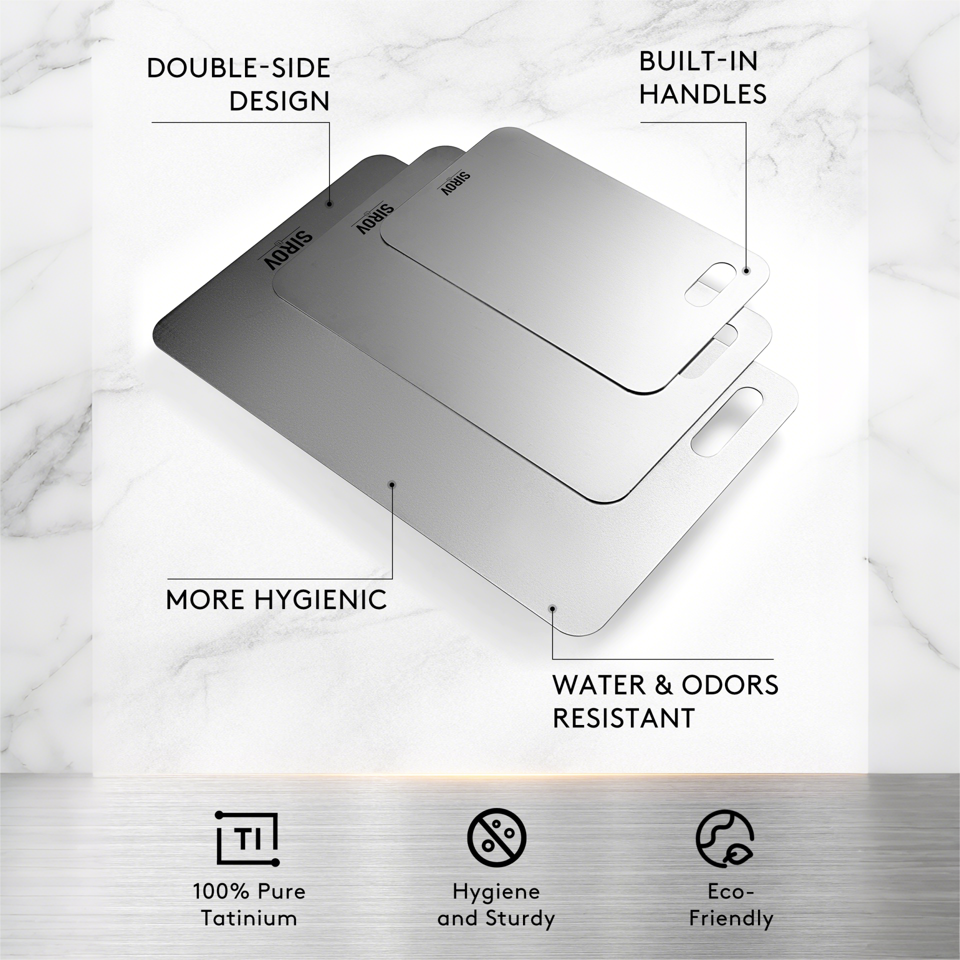Sirov 100% Titanium Cutting Board
